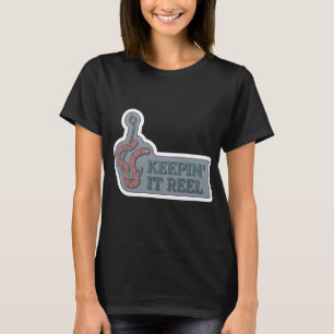 Schildkröte als Angler im Boot T-Shirt