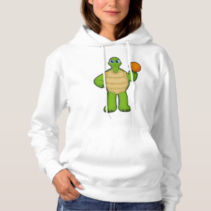 Schildkröte als Basketballspieler mit Basketball Hoodie