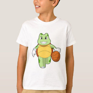 Schildkröte als Basketballspieler mit Basketball.P T-Shirt