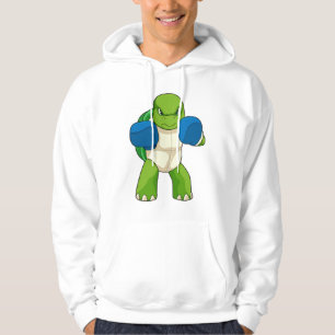Schildkröte als Boxer mit Boxhandschuhen Hoodie