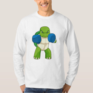 Schildkröte als Boxer mit Boxhandschuhen T-Shirt