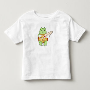 Schildkröte als Friseur mit Schere Kleinkind T-shirt