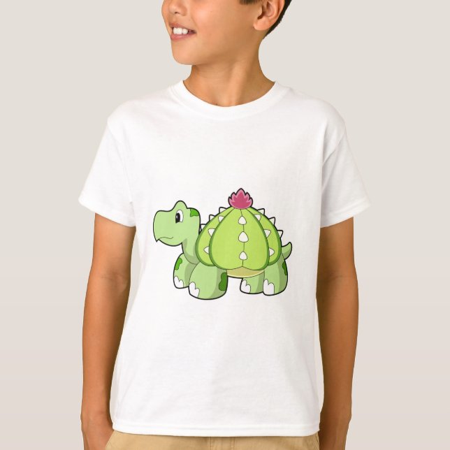 Schildkröte als Kaktus T-Shirt (Vorderseite)