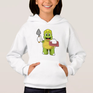 Schildkröte als Mason mit Stone Hoodie