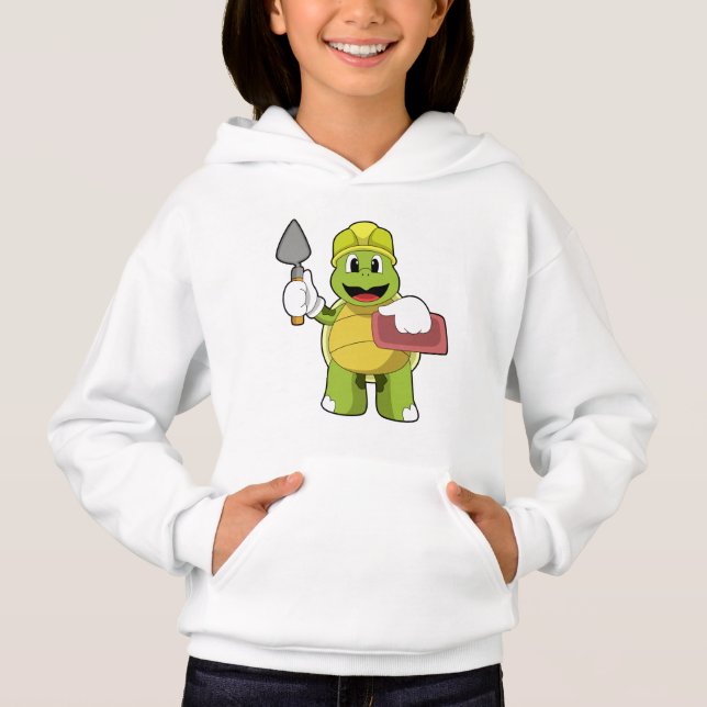 Schildkröte als Mason mit Stone Hoodie (Vorderseite)