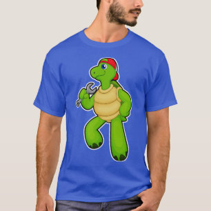 Schildkröte als Mechanik mit Schraubenkappe T-Shirt