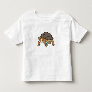 Schildkröte als Runner mit Handtuch Kleinkind T-shirt