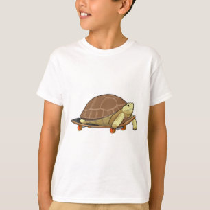 Schildkröte als Skater mit Skateboard T-Shirt