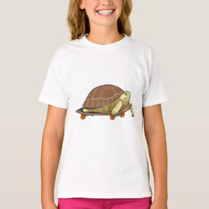 Schildkröte als Skater mit Skateboard T-Shirt