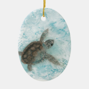 Schildkröte-Aquarell-Malerei Keramikornament