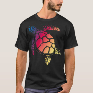 Schildkröte Art Colorful Sea Reptile Natur Geschen T-Shirt