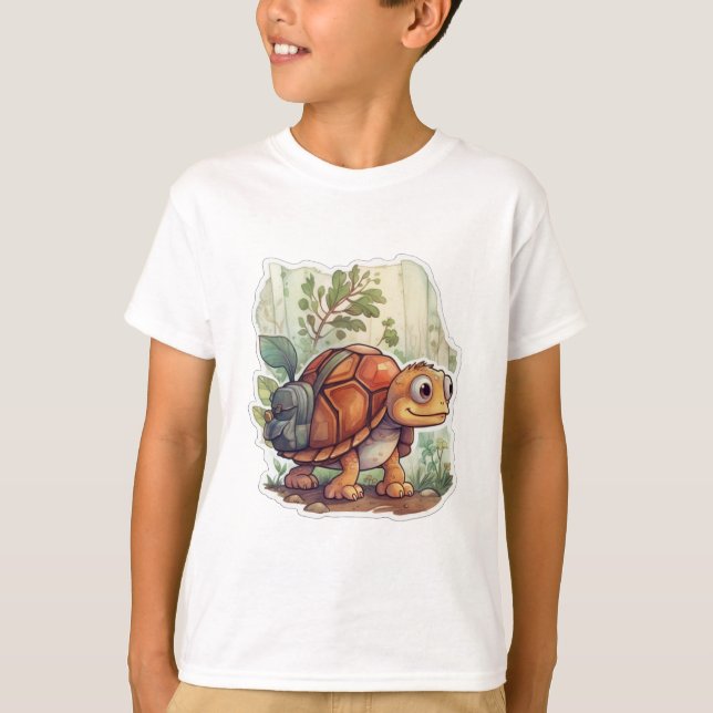 Schildkröte auf der Reise T-Shirt (Vorderseite)