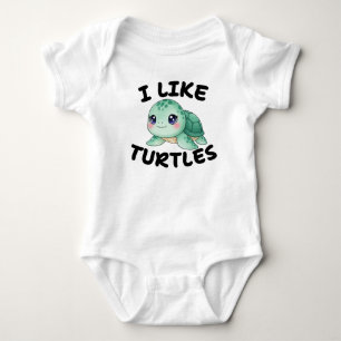 Schildkröte Baby Strampler
