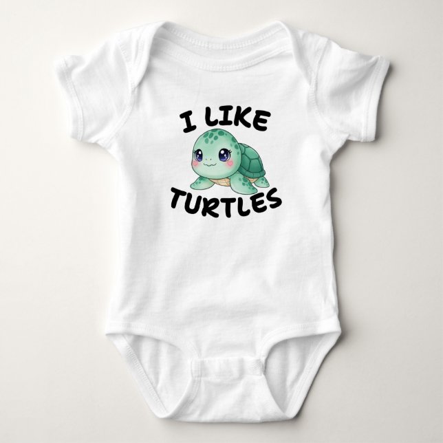 Schildkröte Baby Strampler (Vorderseite)