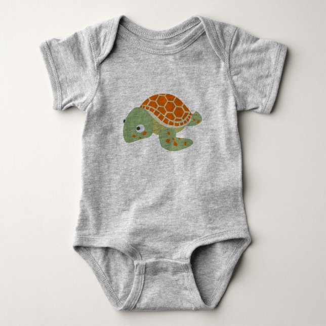 Schildkröte Baby Strampler (Vorderseite)
