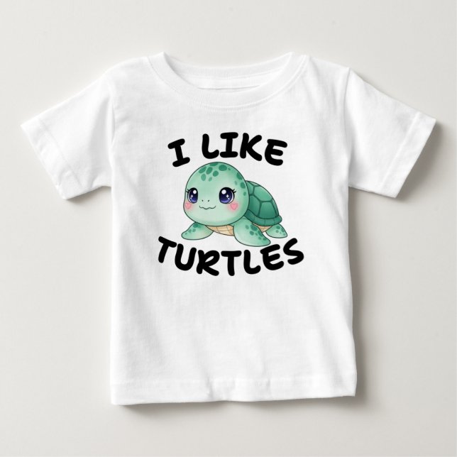 Schildkröte Baby T-shirt (Vorderseite)