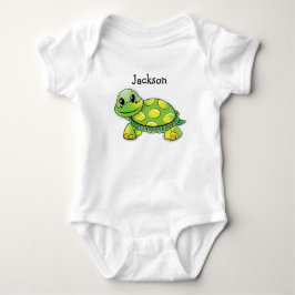 Schildkröte-Baby-T-Shirt "Jacksons" Baby Strampler