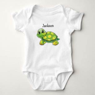 Schildkröte-Baby-T-Shirt "Jacksons" Baby Strampler