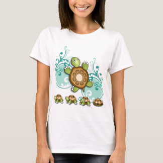 SCHILDKRÖTE beeilen sich oben Grünes T-Shirt