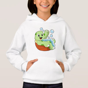 Schildkröte beim Baden mit Fohlen Hoodie