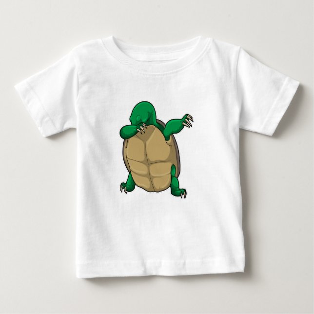 Schildkröte beim Hip Hop Dance Dab Baby T-shirt (Vorderseite)