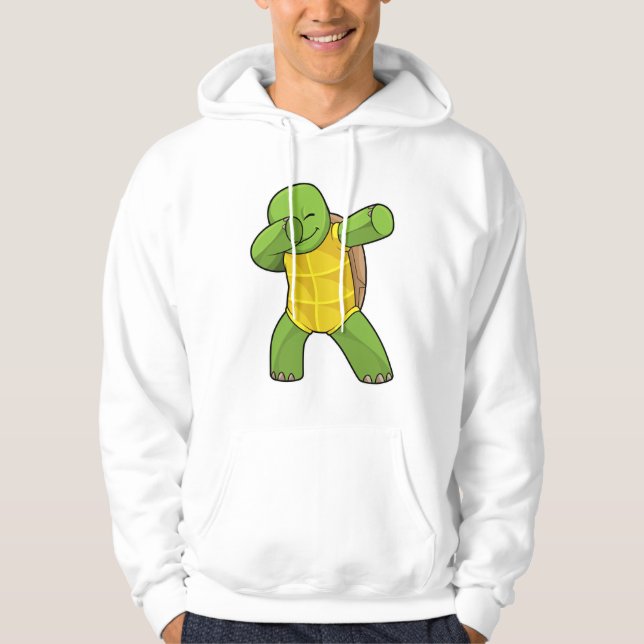 Schildkröte beim Hip Hop Dance Dab Hoodie (Vorderseite)