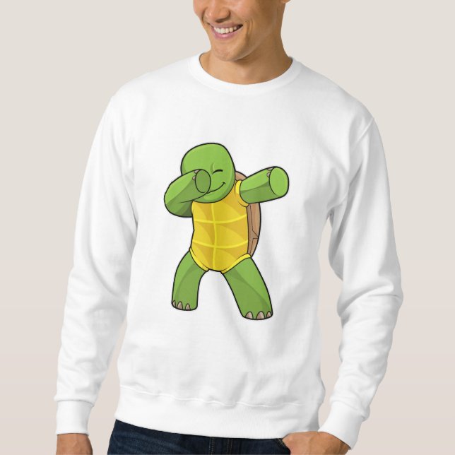 Schildkröte beim Hip Hop Dance Dab Sweatshirt (Vorderseite)