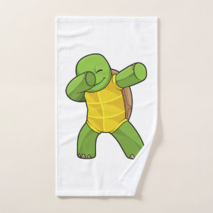 Schildkröte beim Hip-Hop-Tanz Dab Handtuch
