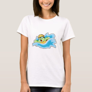 Schildkröte beim Schwimmen im Wasser T-Shirt