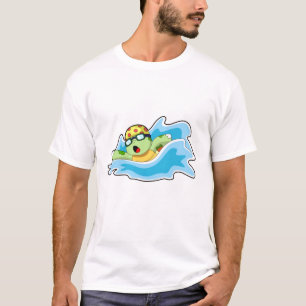 Schildkröte beim Schwimmen im Wasser T-Shirt