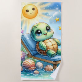 Schildkröte Bliss: Strandnähe Strandtuch