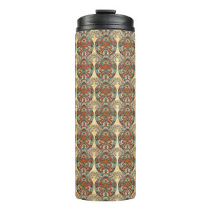 Schildkröte-Blumenmuster Thermosbecher