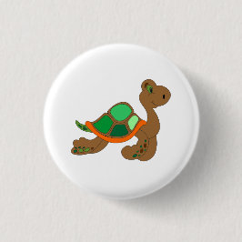Schildkröte Cartoon Button