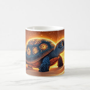Schildkröte Cartoon-Stil lebendig Süße Bunt Kaffeetasse