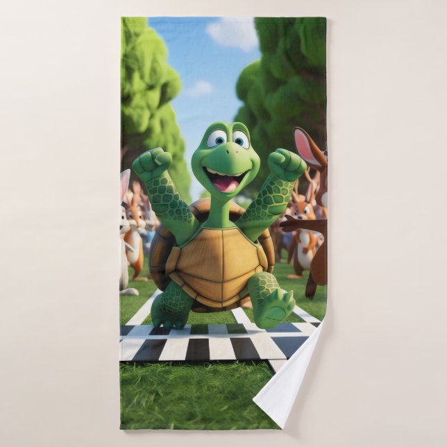Schildkröte der Gewinner. Badehandtuch (Badehandtuch)