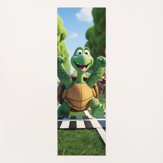 Schildkröte die Gewinnerin. Yogamatte (Vorderseite)
