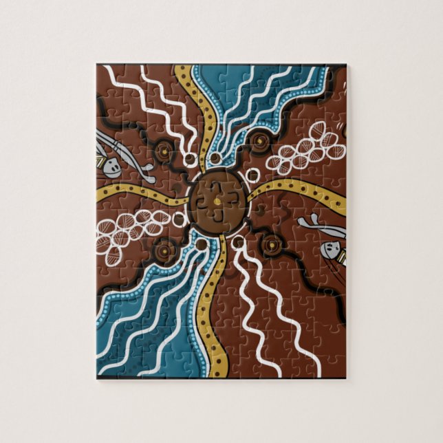 Schildkröte-Ei, das Punkt-Kunst träumt Puzzle (Vertikal)