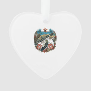 Schildkröte Hawaiianische Meeresschildkröten Hibis Ornament