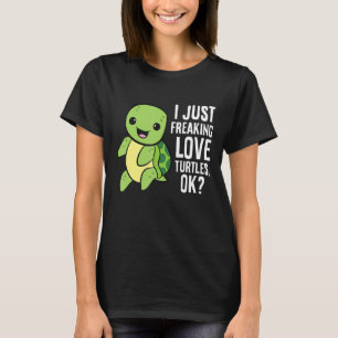Schildkröte I einfach Liebe erfrieren Schildkröten T-Shirt