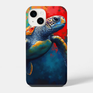 Schildkröte in der Tiefsee iPhone 14 Hülle