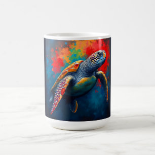 Schildkröte in der Tiefsee Kaffeetasse