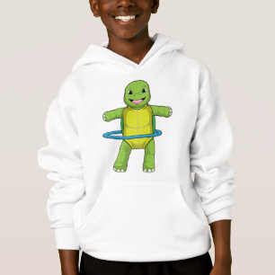 Schildkröte in Fitness mit Fitness-Reifen Hoodie