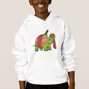 Schildkröte in Kampfkunst mit Schwert Hoodie