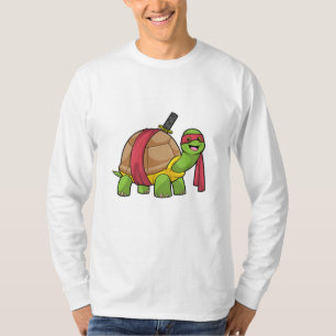 Schildkröte in Kampfkunst mit Schwert T-Shirt