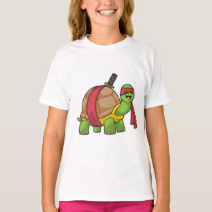 Schildkröte in Kampfkunst mit Schwert T-Shirt