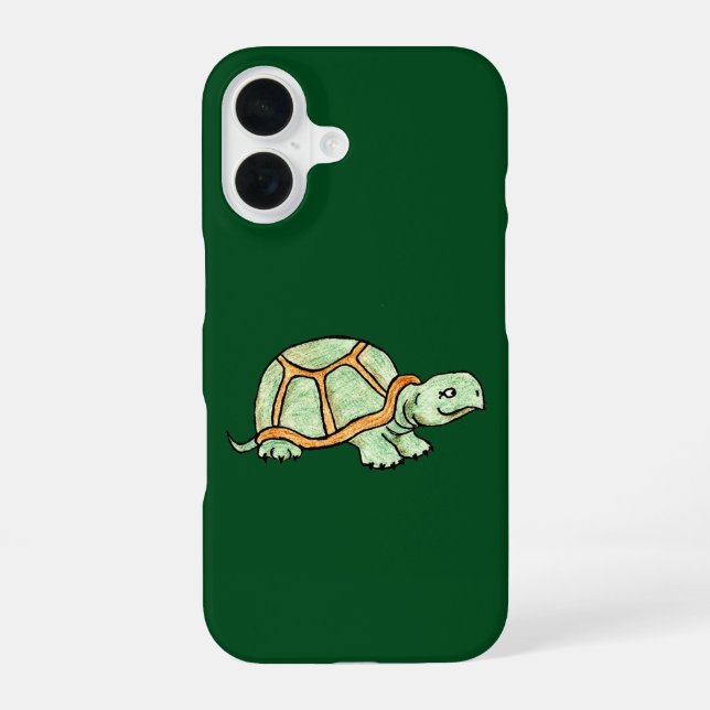 Schildkröte iPhone 16 Hülle (Rückseite)