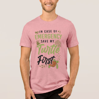 Schildkröte Landschildkröte Im Falle Von Tri-Blend Shirt
