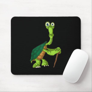 Schildkröte Landschildkröte Ruhestand Lustig Stehe Mousepad