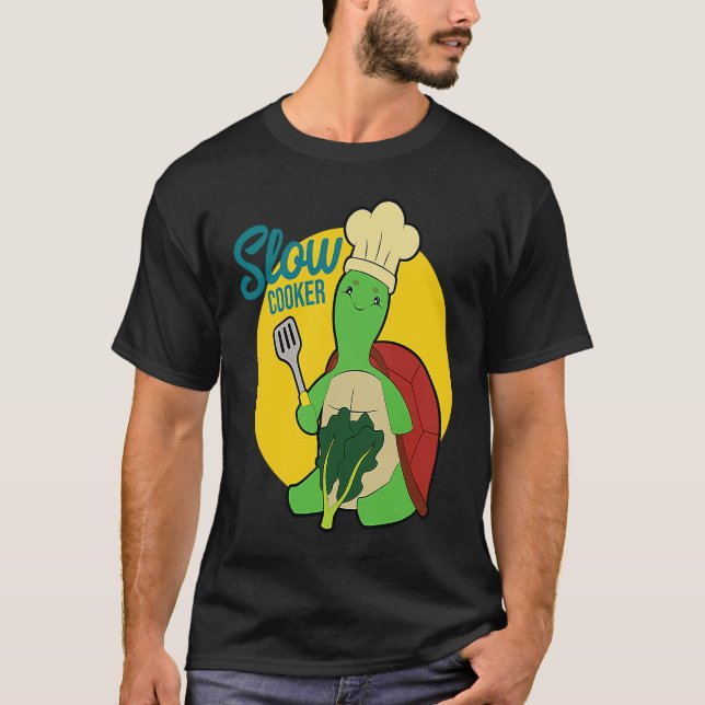 Schildkröte Langer Koch Schildkröte T-Shirt (Vorderseite)