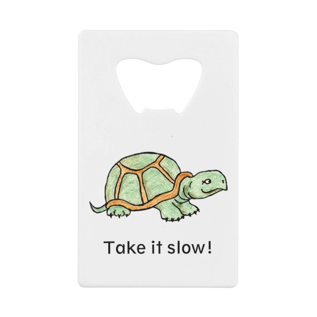 Schildkröte langsam geldbeutel flaschenöffner (Vorderseite)